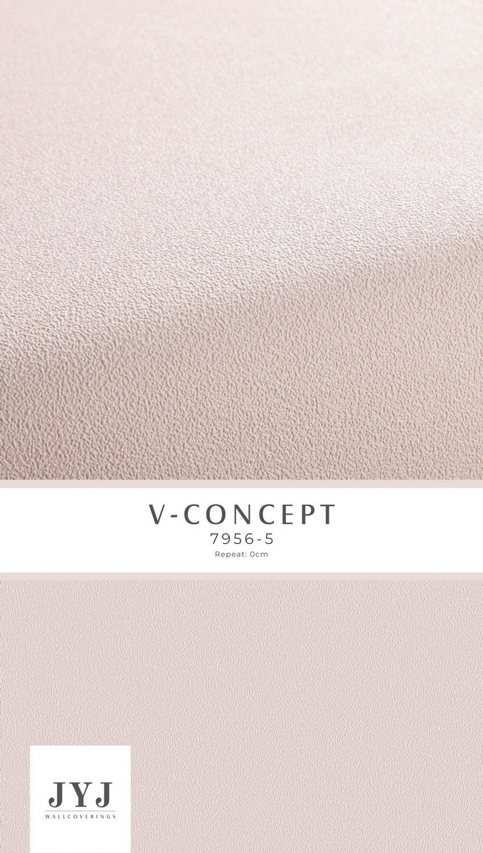 Giấy dán tường màu hồng nhạt Vconcept 7956-5